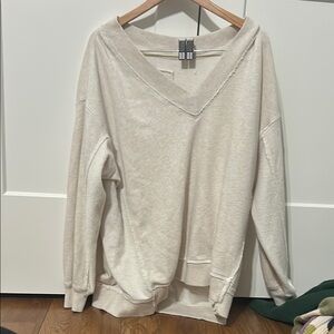 Cozy Beige V-Neck Sweater